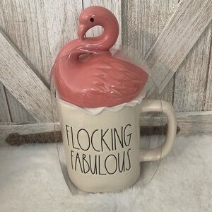Rae Dunn  Flocking Fabulous with Flamingo Topper